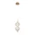 ITALUX PND-29038-2-GD LAZIE Glamour Függesztett Lámpa Sárgaréz, Átlátszó LED IP20