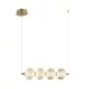 ITALUX PND-29038-4-GD LAZIE Glamour Függesztett Lámpa Sárgaréz, Átlátszó LED IP20