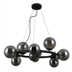   ITALUX PND-30223-11 MONTORA Modern Függesztett Lámpa Fekete, Füstös G9 IP20
