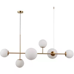   ITALUX PND-31221-6-HBR VAILANTE Modern Függesztett Lámpa Fehér, Mézédes E14, E27 IP20