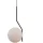 ITALUX PND-3300-1-BK CARIMI Glamour Függesztett Lámpa Fehér, Fekete E27 IP20