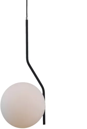 ITALUX PND-3300-1-BK CARIMI Glamour Függesztett Lámpa Fehér, Fekete E27 IP20