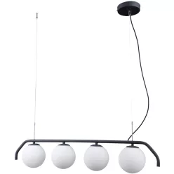   ITALUX PND-3300-4-BK CARIMI Többágú Függesztett Lámpa Fehér, Fekete G9 IP20