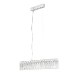   ITALUX PND-34364-1-CH-CL NOSTA Modern Led Függesztett Lámpa Króm, Átlátszó LED IP20