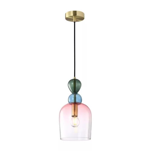 ITALUX PND-37462B-MC-GD MANSO Modern Függesztett Lámpa Piros, Kék, Arany E14 IP20