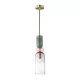 ITALUX PND-37462D-MC-GD MANSO Modern Függesztett Lámpa Piros, Kék, Arany E14 IP20