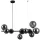 ITALUX PND-40423-10 FRONTERA Glamour Függesztett Lámpa Fekete, Füstös G9 IP20