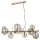 ITALUX PND-406007-10-HBR CANELLO Glamour Függesztett Lámpa Borostyán, Mézédes, Sárgaréz G9 IP20