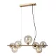 ITALUX PND-406007-7-HBR CANELLO Glamour Függesztett Lámpa Borostyán, Mézédes, Sárgaréz G9 IP20