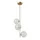 ITALUX PND-40717-3-HBR TOLDEO Glamour Függesztett Lámpa Átlátszó, Arany G9 IP20
