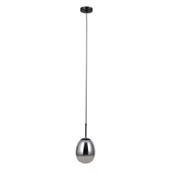  ITALUX PND-40825-1-BK MEOLO Egyágú Függesztett Lámpa Fém E14 IP20