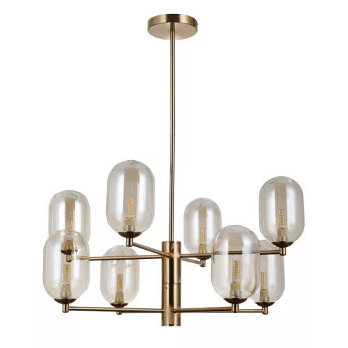 ITALUX PND-4215-8-HBR PERANO Vintage Csillár Antik Bronz, Borostyán G9 IP20