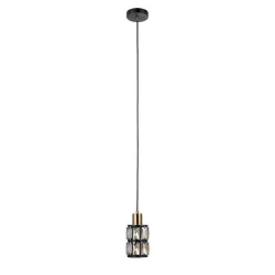   ITALUX PND-44236-1-BK-GD MENFI Egyágú Függesztett Lámpa Fém E27 IP20