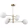 ITALUX PND-55342-6-HB EVORA Glamour Függesztett Lámpa Fehér, Mézédes, Sárgaréz G9 IP20