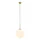 ITALUX PND-5578-1L-BRO DEORE Glamour Függesztett Lámpa Antik Bronz, Fehér E27 IP20