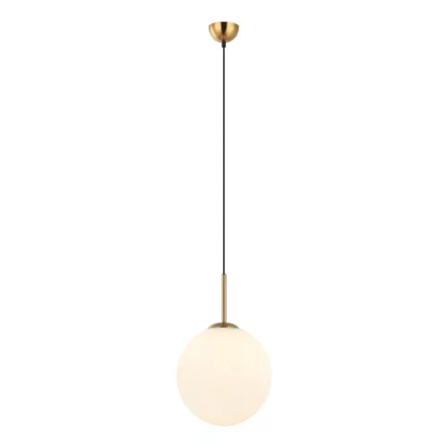 ITALUX PND-5578-1L-BRO DEORE Glamour Függesztett Lámpa Antik Bronz, Fehér E27 IP20