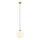 ITALUX PND-5578-1M-BRO DEORE Glamour Függesztett Lámpa Antik Bronz, Fehér E27 IP20