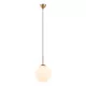 ITALUX PND-5578-1M-BRO DEORE Glamour Függesztett Lámpa Antik Bronz, Fehér E27 IP20
