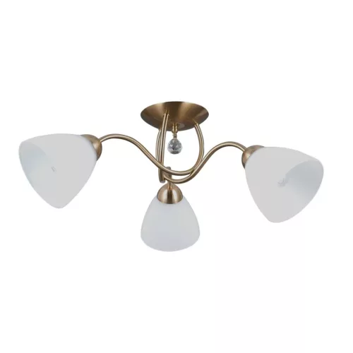 ITALUX PND-5643-3-HBR LUGANO Mennyezeti Csillár Fehér, Króm, Opál E27 IP20