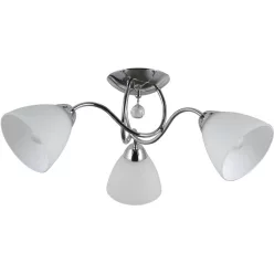   ITALUX PND-5643-3 LUGANO Mennyezeti Csillár Fehér, Króm E27 IP20