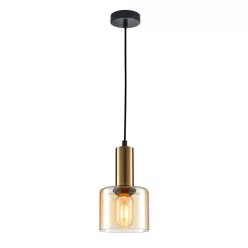  ITALUX PND-65342-1-BRAMB SANTIA Egyágú Függesztett Lámpa Fém E27 IP20