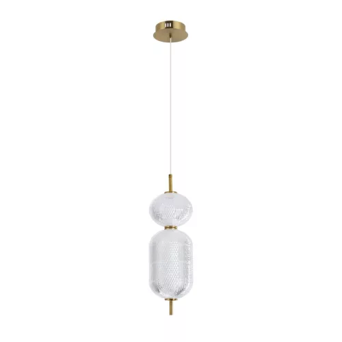ITALUX PND-81438-1C-GD CORADO Modern Függesztett Lámpa Átlátszó, Arany LED IP20