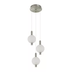   ITALUX PND-83631-3-SC-WH LENTI Többágú Függesztett Lámpa Fehér, Fekete, Arany LED IP20