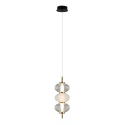   ITALUX PND-84938-3-BK TESTA Modern Led Függesztett Lámpa Fehér, Fekete, Átlátszó LED IP20