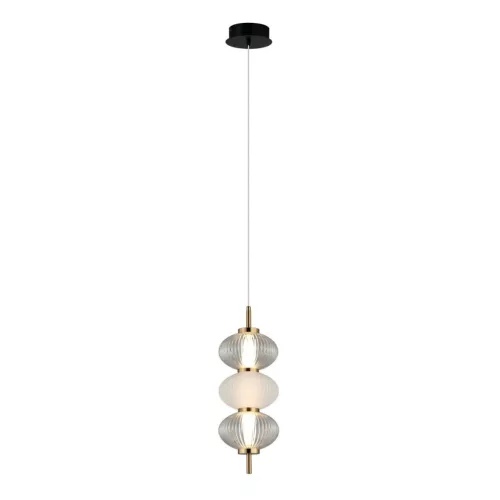 ITALUX PND-84938-3-BK TESTA Modern Led Függesztett Lámpa Fehér, Fekete, Átlátszó LED IP20