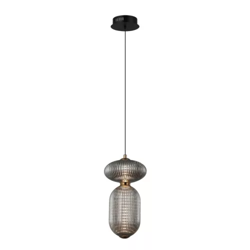 ITALUX PND-8545-2A-AB-SG NICO Glamour Függesztett Lámpa Antik Sárgaréz, Fekete, Füstös, Arany LED IP20