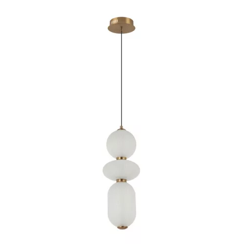 ITALUX PND-8545-3-AB-WH NICO Glamour Függesztett Lámpa Fehér, Fekete, Arany LED IP20