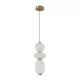 ITALUX PND-8545-3-AB-WH NICO Glamour Függesztett Lámpa Fehér, Fekete, Arany LED IP20