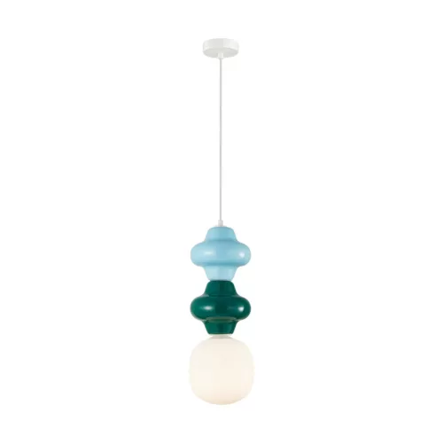 ITALUX PND-94331A-1SMLTI LATERA Modern Függesztett Lámpa Fehér, Matt Fehér, Kék, Opál, Zöld E14 IP20