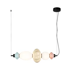  ITALUX PND-94721-2A-MLTI TORDI Modern Led Függesztett Lámpa Bézs, Fehér, Matt Fehér, Kék, Opál, Rózsaszín LED IP20