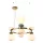 ITALUX PND-94981-4B-GD EVANS Glamour Függesztett Lámpa Opál, Átlátszó, Arany LED IP20