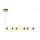 ITALUX PND-94981-5A-GD EVANS Glamour Függesztett Lámpa Opál, Átlátszó, Arany LED IP20