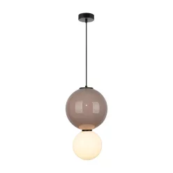   ITALUX PND-95221-1L-BR PIEVE Modern Függesztett Lámpa Bézs, Fehér, Matt Fehér, Barna, Opál LED IP20
