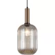 ITALUX PND55881LBROAMB ANTIOLA Glamour Függesztett Lámpa Borostyán, Sárgaréz E27 IP20