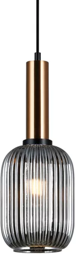 ITALUX PND55881MBROSG ANTIOLA Glamour Függesztett Lámpa Füstös, Sárgaréz E27 IP20