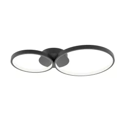   ITALUX SPL-20452-2-BK MAVER Modern LED Mennyezeti Lámpa Fekete LED IP20