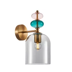 Italux Busco WL-30263-1B-BRO-SG Fali lámpa 1x40W/E27 IP20