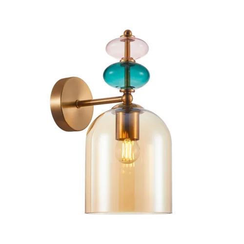 Italux Busco WL-30263-1B-BRO-AMB Fali lámpa 1x40W/E27 IP20