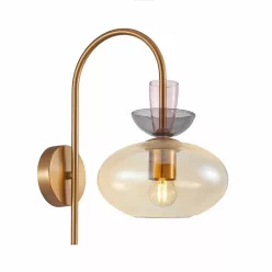 Italux Fanda WL-31882-1-GD-AMB Fali lámpa 1x40W/E27 IP20