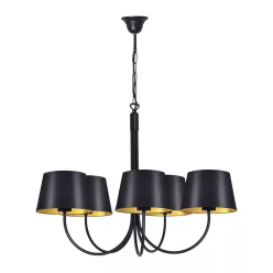 KAJA K-4336 SASTO Modern Csillár Fekete E27 IP20