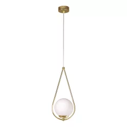   KAJA K-4775 NEVE Glamour Függesztett Lámpa Sárgaréz E14 IP20