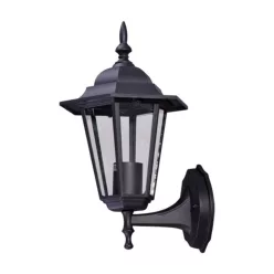   KAJA K-5009A_UP_CZARNY STANDARD Klasszikus Kültéri Fali Lámpa Fekete E27 IP44