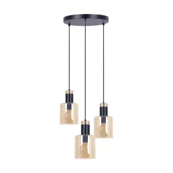   KAJA K-5257 ALTO Többágú Függesztett Lámpa Fekete E27 IP20