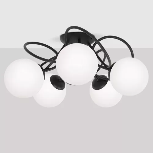 KAJA K-5351 NELA Mennyezeti Csillár Fekete E14 IP20
