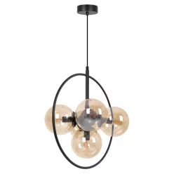 KAJA K-5369 PIRO Glamour Függesztett Lámpa Fekete E14 IP20