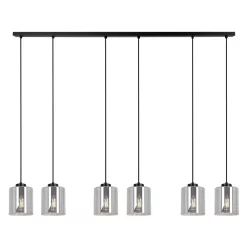 KAJA K-5577 MIRI Fekete Színű Függeszték 6xE27 15W IP20